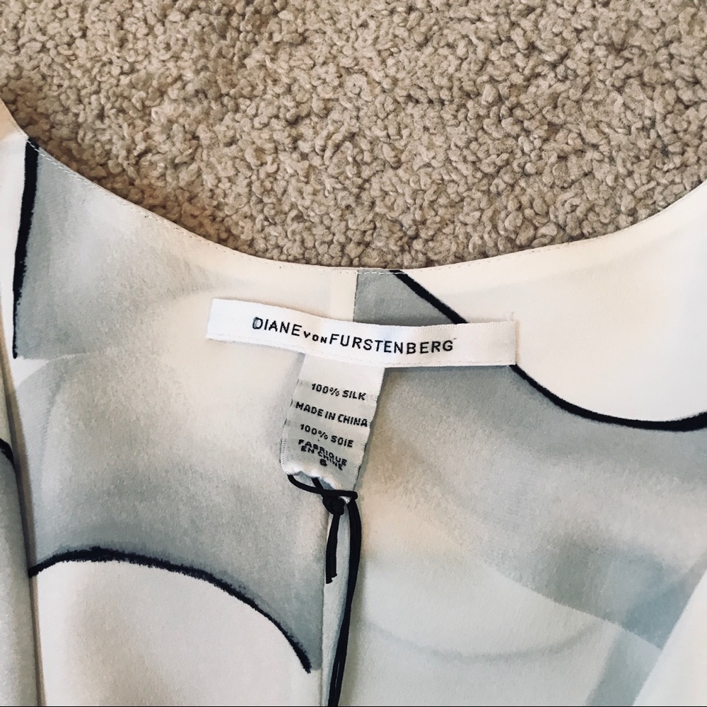 Diane Von Furstenberg DVF Juliette Silk Blouse - Picture 9 of 13